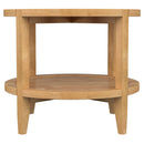 Camillo 3-piece Round Coffee and End Table Set Maple