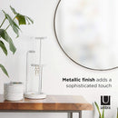 34 Inch Circle Mirror Titanium Finish For Entryways