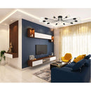 10 Light Sputnik Chandelier Black Ceiling Light Semi Flush Mount Light Ceiling Lamp