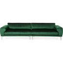 Comfy 4-seat Sofa with Metal Legs, Modern for Living Room and Study