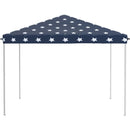 10' x 10' Pop Up Canopy Tent with Netting, Instant Gazebo, Ez up Screen House Room with Carry Bag, Height Adjustable, for Outdoor, Garden, Patio, American Flag