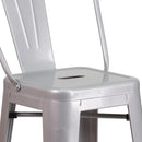 Commercial Grade Metal Barstool Set for Indoor Outdoor Use