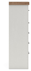 Savonport - Five Drawer Chest - White / Brown