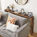 62 Inch Long Rustic Brown Console Table For Entryway