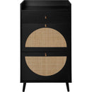 Rattan, Allen 2 door 1 drawer cabinet, shoe rack, double layer, suitable for entrance
