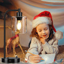 Set Of 2 Industrial Table Lamps With USB Ports And Stepless Dimming