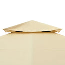 TREXM 10x10 Outdoor Gazebo Tent with Double Roofs, Patio Gazebo with Mosquito Netting and Privacy Screens, Patio Canopy for Shade and Rain for Backyard, Garden, Lawn and Deck (Beige)