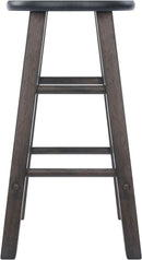 Element 2 Piece 24In Counter Stool Set Oyster Gray