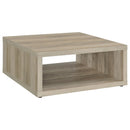 Frisco Square Engineered Wood Coffee Table Distressed Pine
