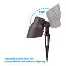 CD45 Black 3000K Warm White Integrated LED Directional Up Light Outdoor Mono Point Spotlight