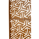 Outdoor & Indoor Privacy Screen Metal Privacy Screen 76' H×48' W, Freestanding Decorative Privacy Screen for Deck Balcony Patio, Privacy Fence Panels for Outside Lawn Garden PS120 BROWN