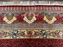 Wonderful Aubusson Rug 10x14, Red Maroon, Elegant, Fine 200 KPSI