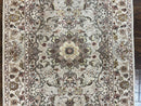 Sino Persian Rug 2.5 x 4, Hand Knotted Oriental Carpet, Small Persian Rug, Floral Medallion, Wool, Vintage