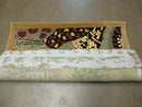 3' X 4' Vintage Hand Crafted Israel Wool Rug Carpet Wall Hanging Signed Hebrew