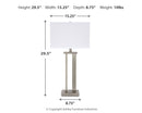 Aniela - Metal Table Lamp Set