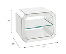 Dominic - 20" Accent Table - Mirrored