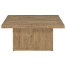 Devar Square Engineered Wood Coffee Table Mango Brown