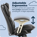 Ergonomic Office Chair Back In Motion Lumbar Support Black