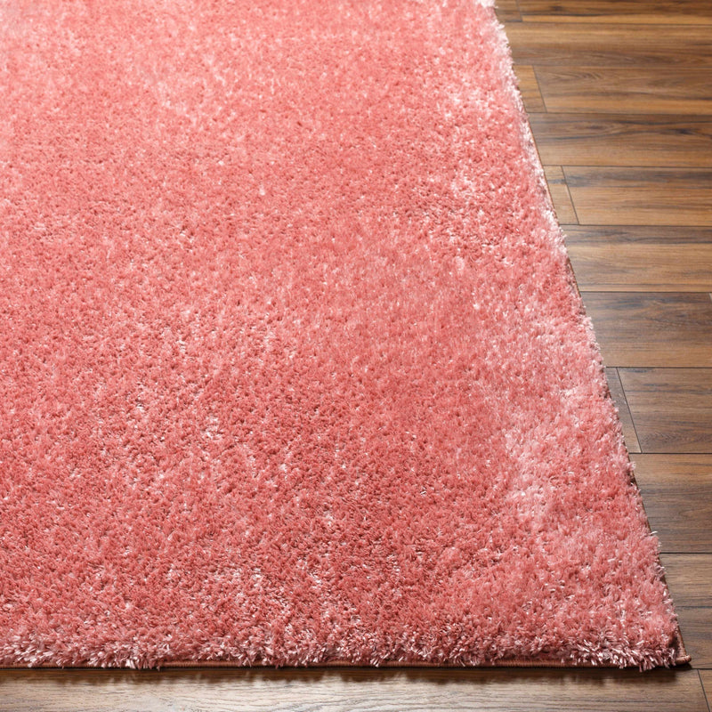 Heavenly Solid Pink Plush Rug