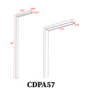 CDPA57 Low Voltage Aluminum LED Rectangular Bollard Path Light