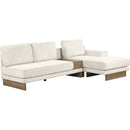 114" L-shaped Sofa Sectional Sofa with Two USB Ports and Two Power Sockets, a Storage Drawer and a Reversible Chaise Lounge for Living Room, Beige