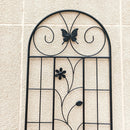 2 Pack Metal Garden Trellis 71' x 19.7' Rustproof Trellis for Climbing Plants Outdoor Flower Support Black