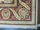 9' X 12' Vintage Handmade Wool Rug Pakistani Floral Design Nice Vegetable Dye