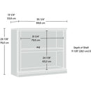 Washington Cherry Finish 2 Shelf Bookcase For Storage