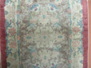 Oval Chinese Art Deco Rug 3x5 Vintage Wool Carpet