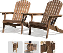 Outdoor Adirondack Chair Set Foldable Pre-Assembled Comfort