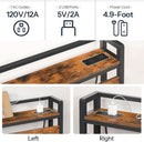 King Size Headboard with USB Ports and Storage Rack