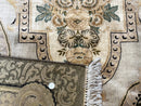 Aubusson Rug 8x10, Very Fine 225 KPSI, Floral, French European Design, Pakistani Carpet