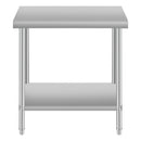 30''*24'' Commercial Work Table for Restaurant and Home Stainless Steel Kitchen Prep Table with Under Shelf