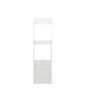 2-in-1 Coat Rack and Nightstand,Wood Bedside/Entryway Storage Organizer with Drawer & Hooks, Freestanding Clothes Hanger for Bedroom,Hallway