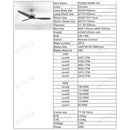 Ceiling Fan for Living Room with 3 ABS Blades, LED Light & Remote
