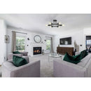 Ceiling Lamp with 6-Lights - Semi Recessed Sputnik Design for Living Rooms