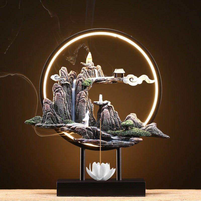 Celestial Monk Incense Burner Table Lamp