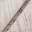 Center Pattern Natural Hand Loomed Wool Area Rug