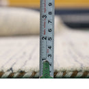 Center Pattern Natural Hand Loomed Wool Area Rug