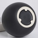 Ceramic Round Vase Black White