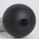 Ceramic Round Vase Black White