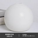 Ceramic Round Vase Black White