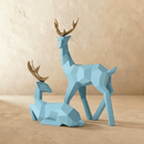 Cervidae Handcrafted Reindeer Figurines
