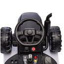 Ride on Tractor with Trailer,24V Battery Powered Electric Tractor Toy, 200wx2motor 1.86-4.97MPH/Remote Control,electric car for kids,Three speed adjustable,USB,MP3, Bluetooth,LED light, safety belt