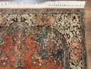 Indian Kashmiri Silk Rug 3x5, Fine 260 KPSI, Hand Knotted
