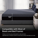 Queen Memory Foam Mattress Charcoal Premium Orthopedic