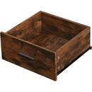 Wood Dresser with 7 Drawers, Wooden Storage Closet for Bedroom, Solid Clothes Cabinet with Sturdy Steel Frame, 48.58"Wx15.75"Dx31.22"H, 48 inch, Rustic Brown