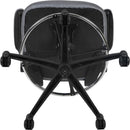 Kelista Mid Back Swivel Office Chair With Height Adjustable Dark Gray Mesh