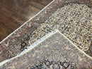Pak Persian Rug 5x8, Handmade Wool Oriental Carpet, Vintage Rug, Floral Allover, Very Fine 320 KPSI