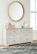 Paxberry - Six Drawer Dresser - Weatherworn - Whitewash